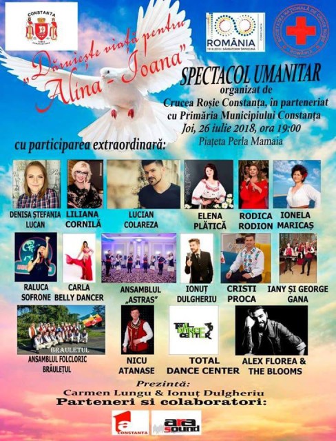 'DĂRUIEȘTE VIAȚĂ!': Spectacol umanitar, în Piațeta Perla din stațiunea Mamaia!