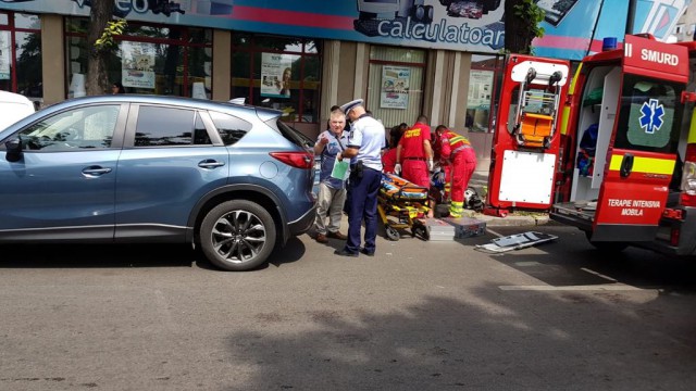 Accident rutier pe bulevardul Ferdinand: un pieton a fost rănit!