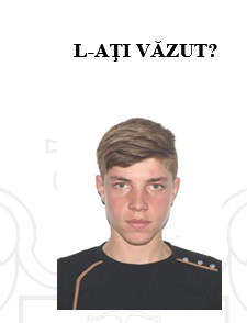 Dacă vedeţi acest minor din Poarta Albă, sunaţi la Poliţie!