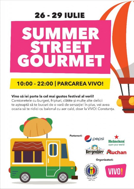 În premieră în Constanța, Summer Street Gourmet, în parcarea VIVO!