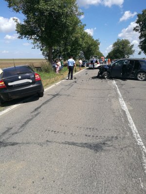 VIDEO / Accident rutier între Topraisar şi Amzacea: 12 VICTIME!