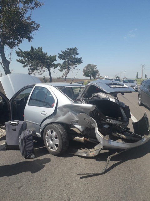 Accident rutier pe DN3, spre Valu lui Traian: un minor a fost rănit!