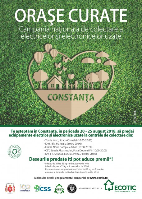 Campania ECOTIC „Orașe Curate” staţionează la Constanța