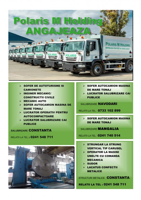 Polaris M Holding angajează în mai multe oraşe! Iată posturile disponibile