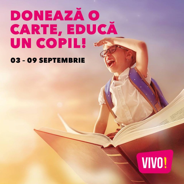 La VIVO! Constanţa donezi o carte şi educi un copil