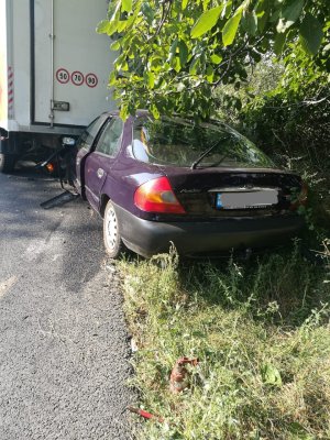 FOTO / Accident rutier la ieșire din Mangalia: implicată și o autoutilitară!