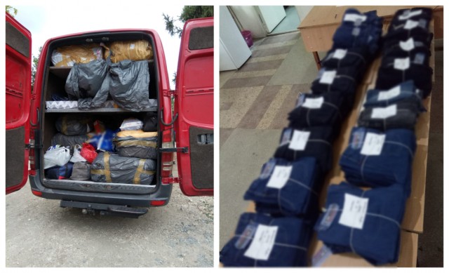 Haine contrafăcute confiscate în punctul de trecere a frontierei de la Ostrov!