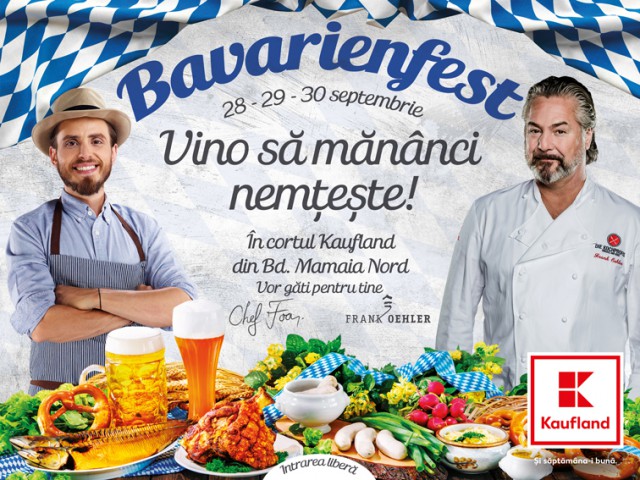 Bavarienfest - petrecere în stil nemțesc cu chefi de top la Kaufland Mamaia Nord