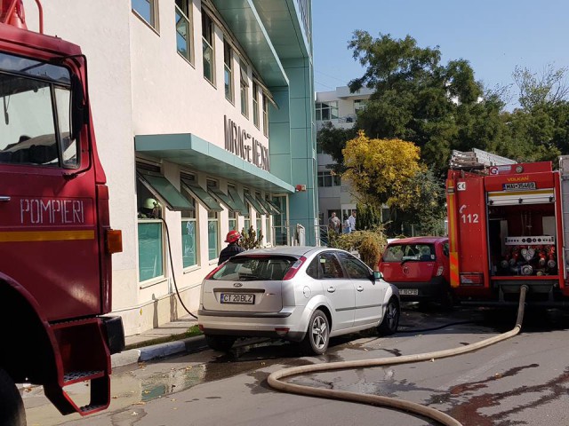 Incendiu la Mirage MedSpa Hotel din Eforie! PERSOANE EVACUATE VIDEO