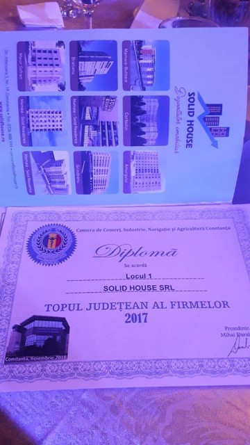 Solid House, locul 1 în TOPUL FIRMELOR din judeţul Constanţa