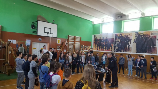 Elevii Liceului George Călinescu, în vizită la IPJ Constanța