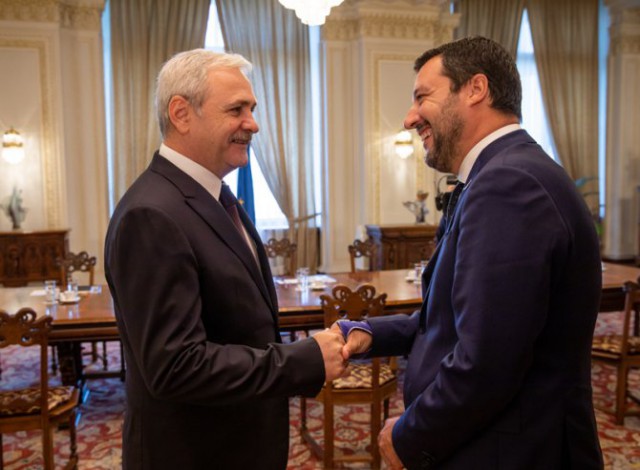 Liviu Dragnea s-a întâlnit cu liderul italian care i-a numit „animale“ pe români: Ce i-a cerut șeful PSD
