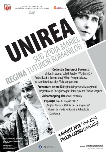 “Unirea - Sub zodia Mariei, Regina tuturor românilor”: invitaţie pe platoul din faţa Cazinoului