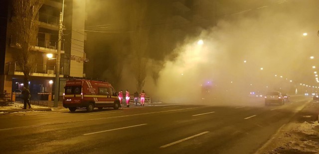VIDEO! INCENDIU ÎN MAMAIA, lângă un imobil în construcţie