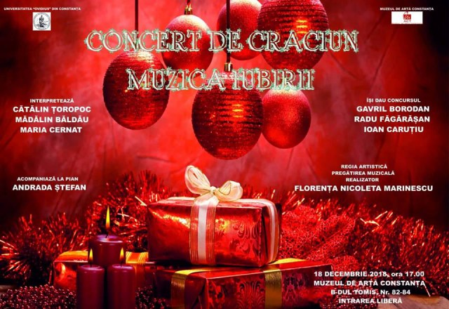 Invitaţie la un eveniment deosebit: Concertul de Crăciun organizat de clasa de canto a Facultăţii de Arte