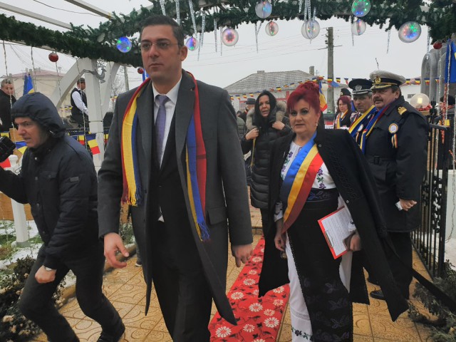 Marea Unire, la Saraiu. Președintele CJC, Horia Țuțuianu, prezent la eveniment