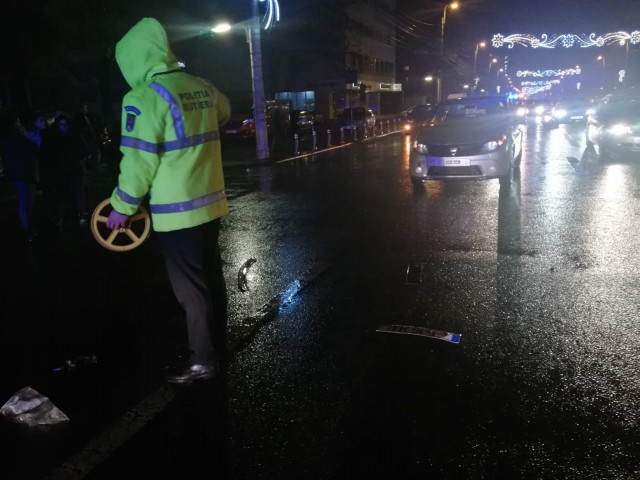 Accident rutier pe trecerea de pietoni de la Salvare