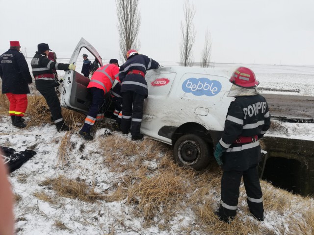 Accident rutier cu persoană ÎNCARCERATĂ, la Tulcea!