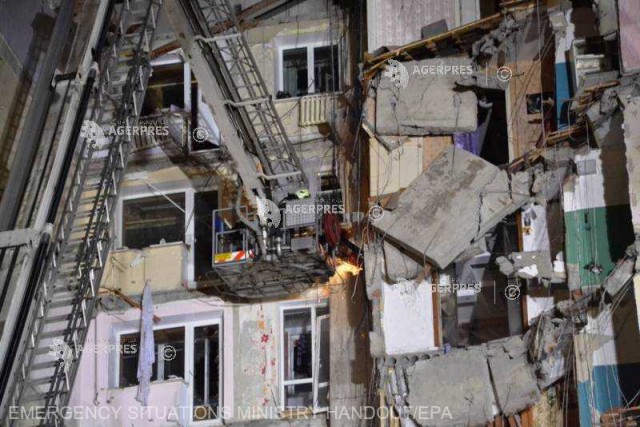 Explozie într-un bloc din Rusia: bilanţul morţilor a crescut la 21