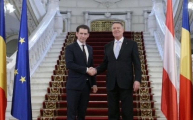 România preia dosarele președinției Consiliului UE! Klaus Iohannis, declarații după întrevederea cu cancelarul Kurz