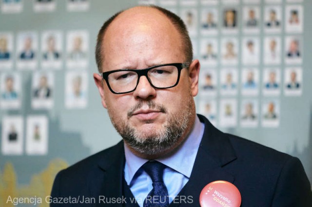Polonia: Primarul oraşului Gdansk a decedat după ce duminică a fost ţinta unui atac cu cuţitul