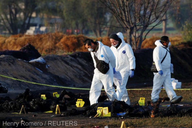 Mexic: Bilanţul exploziei la o conductă de combustibil a crescut la 79 de morţi