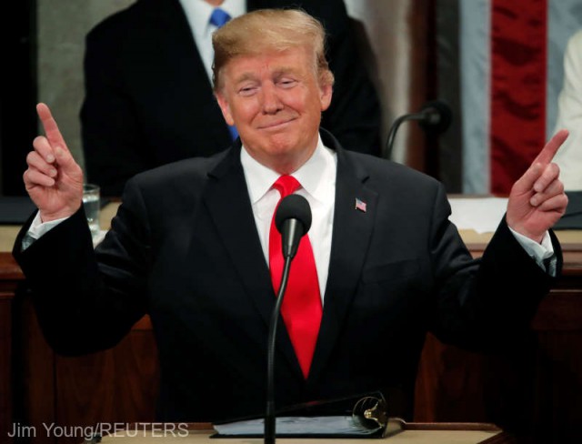 SUA: În discursul despre Starea Uniunii, Trump a încercat concilierea într-un climat politic nociv