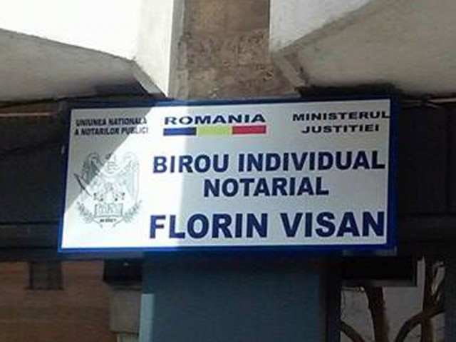 Controversatul notar Florin Vişan, dator vândut la stat! Instituţiile statului încearcă să-şi recupereze banii