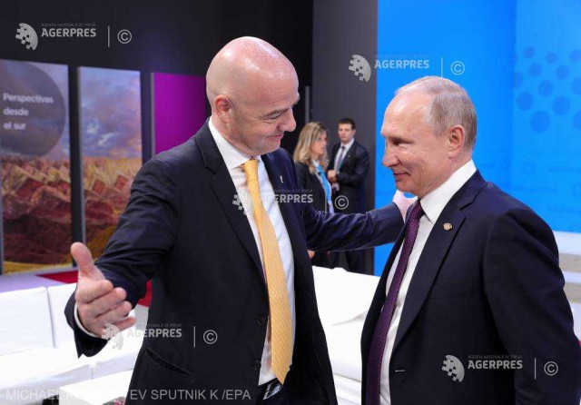 Infantino, decorat de Putin cu Ordinul Prieteniei