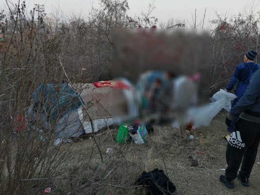 Tabără de nomazi de pe Valea Portului, desființată de Poliția Locală
