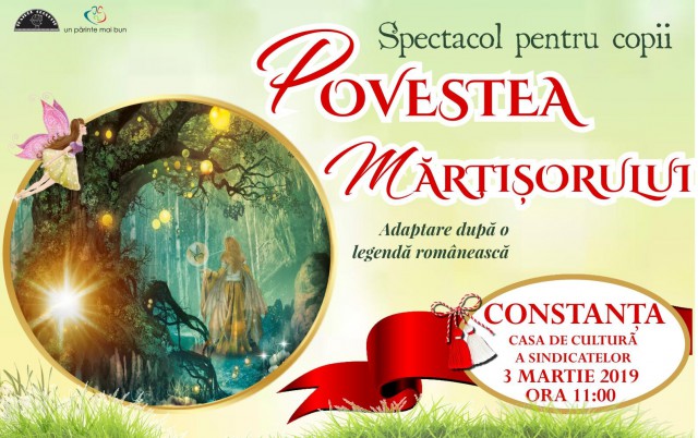 Spectacol pentru copii la Casa de Cultură: „Povestea Mărțișorului”