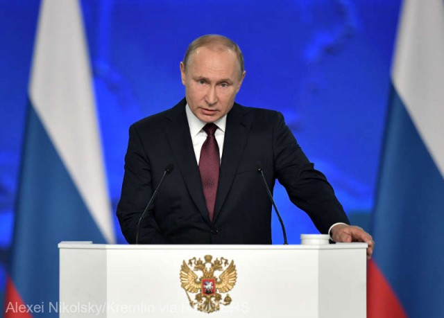 Preşedintele Vladimir Putin suspendă oficial participarea Rusiei la Tratatul INF