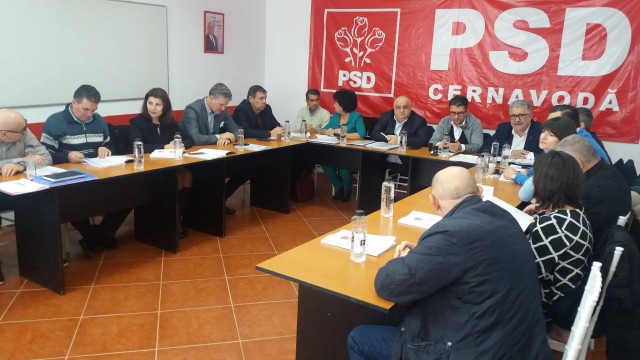 PSD, ședință la Cernavodă: Stroe, Țuțuianu și Făgădău, la aceeași masă