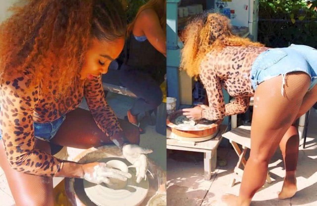 Serena Williams, imagini ”sexy”: „Încep să mă pricep la olărit”