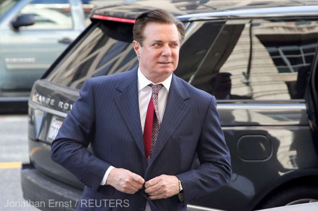 SUA: Paul Manafort a fost condamnat la 43 de luni de închisoare pentru două acuzaţii de conspiraţie