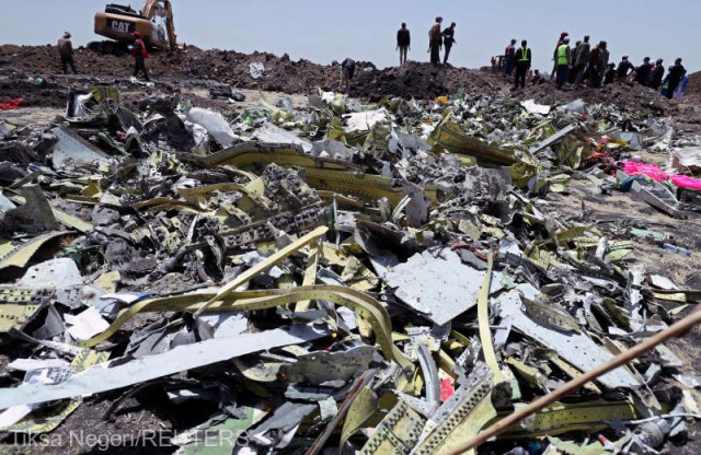 Cutiile negre ale avionului Ethiopian Airlines vor fi trimise în Europa pentru analiză