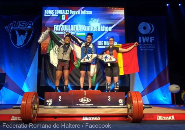 Haltere: Mihaela Ilie a câştigat trei medalii de bronz la Mondialele de cadeţi