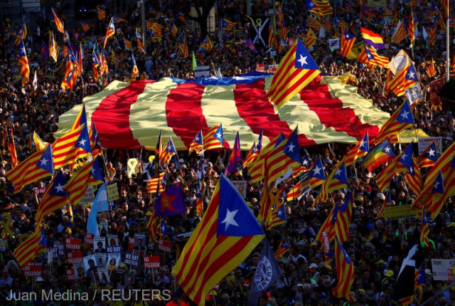 Spania: Manifestaţie la Madrid împotriva procesului liderilor separatişti catalani