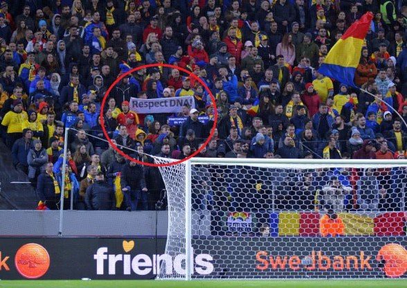 Explicațiile Jandarmeriei Române în scandalul mesajelor anti-PSD interzise la stadion în Stockholm