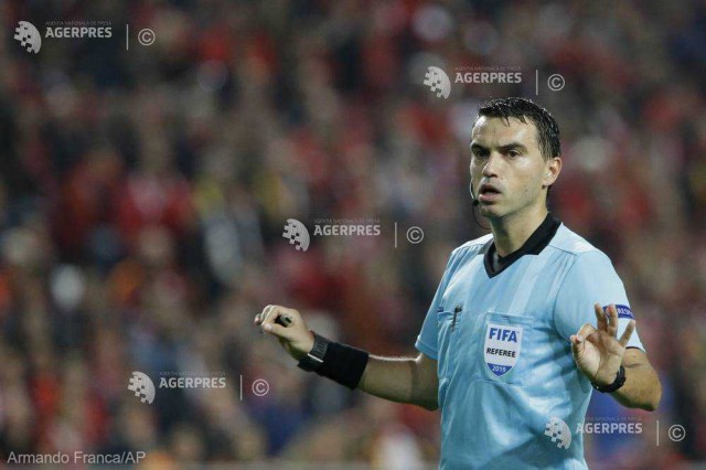 Arbitrul Ovidiu Haţegan, delegat la partida Belgia - Rusia, din preliminariile EURO 2020