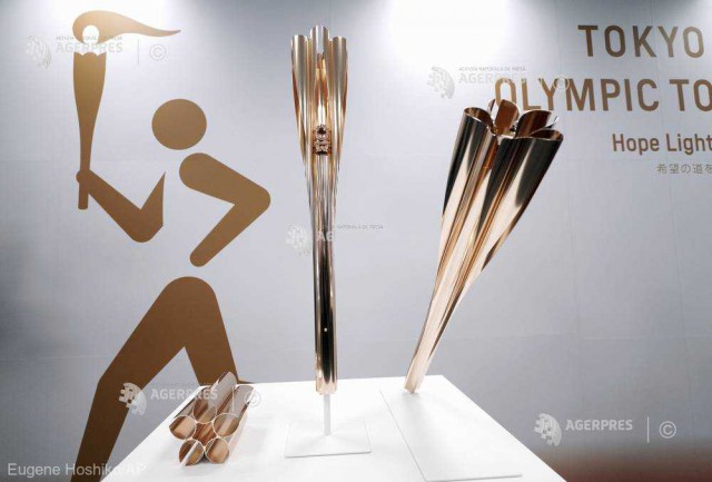 JO 2020: Tokyo a prezentat torţa olimpică, inspirată de floarea de cireş