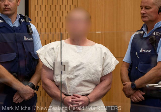 Atacatorul a două moschei din Noua Zeelandă va trebui să răspundă la 50 de capete de acuzare pentru omucidere