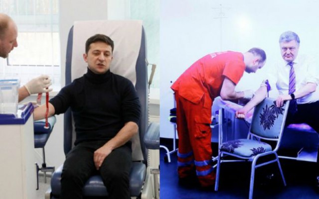 Alegeri în Ucraina: Poroşenko şi Zelenski îşi fac teste antidrog