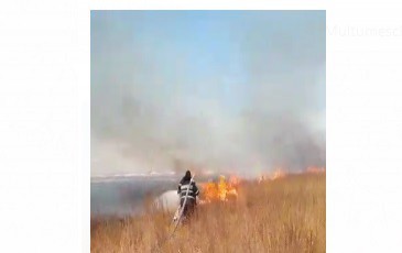 Incendiu DE PROPORŢII la Vadu! VIDEO