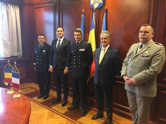 Comandantul navei militare franceze Capricorne în vizită la Instituția Prefectului