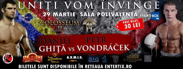 Daniel Ghiţă va lupta cu cehul Petr Vondracek în turneul Colosseum, la Bucureşti