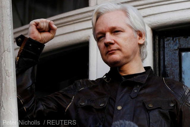 Fondatorul WikiLeaks a fost arestat în ambasada Ecuadorului la Londra