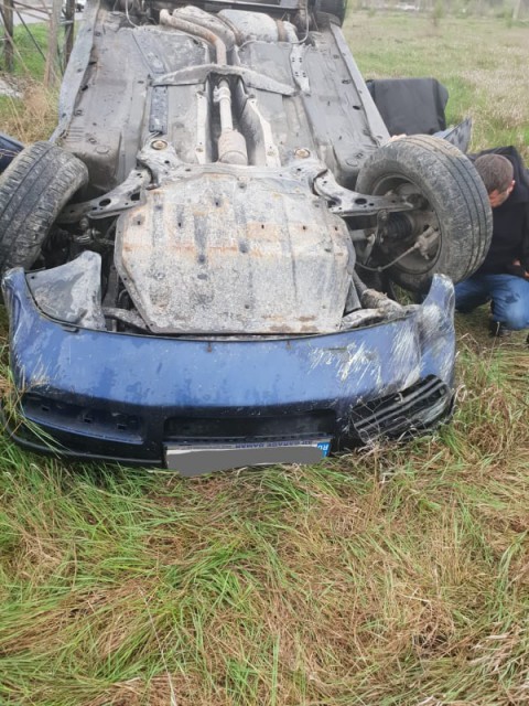 Accident rutier în zona spitalului OCH: un şofer BĂUT s-a răsturnat cu maşina!