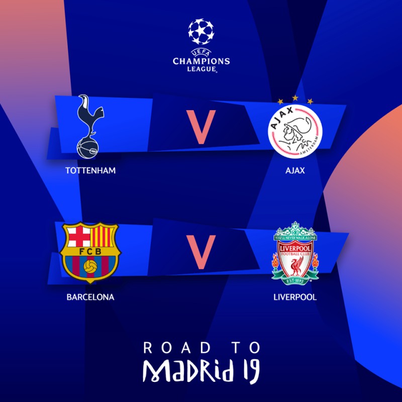 Programul semifinalelor Ligii Campionilor, ediţia 2018-2019