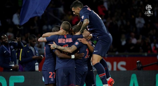 PSG a sărbătorit câştigarea titlului în Ligue 1 cu o victorie în meciul cu AS Monaco, scor 3-1